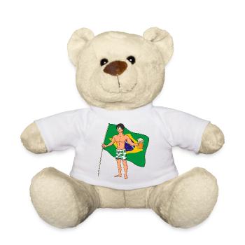 Brazilian Hot Boy - Teddy Bear - white - Front