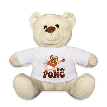 Table Tennis Hund Pingpong Outfit Dog Pong - Teddy Bear - white - Front