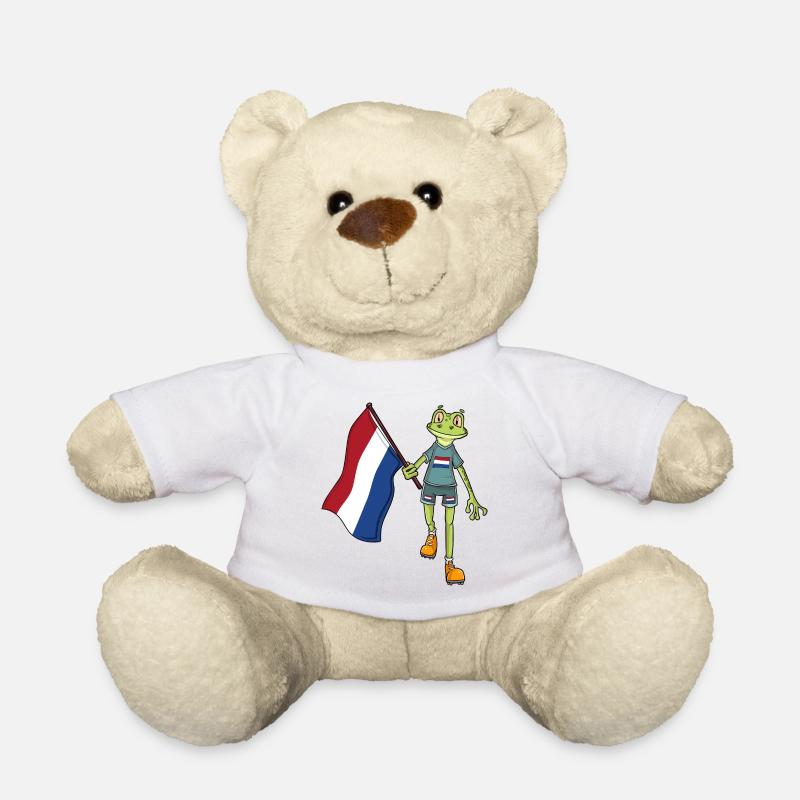Holländer Fan Frosch - Teddy - Weiß