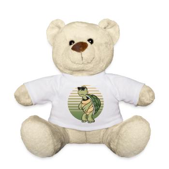 Cadeaux pour les amoureux des tortues | Tortue - Nounours - blanc - Devant
