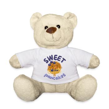sweet like pancake pancake pancake saying - Teddy Bear - white - Front