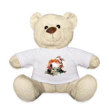 Paysage japonais - Nounours - blanc - Devant