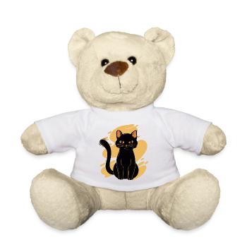 Black Cat Bombay Cat Outfit pour - Nounours - blanc - Devant