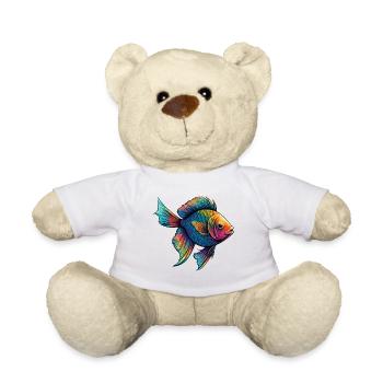 Bunte Fische - Teddy - Weiß - Vorne