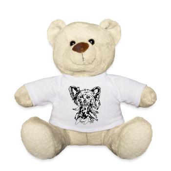 CHINOIS CRESTED Chien sans poils Chien Wilsigns - Nounours - blanc - Devant