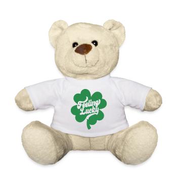 Cadeau de la Saint-Patrick Trèfle Hommes, Femmes, Enfants - Nounours - blanc - Devant