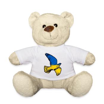 Ukraine Taube - Teddy - Weiß - Vorne