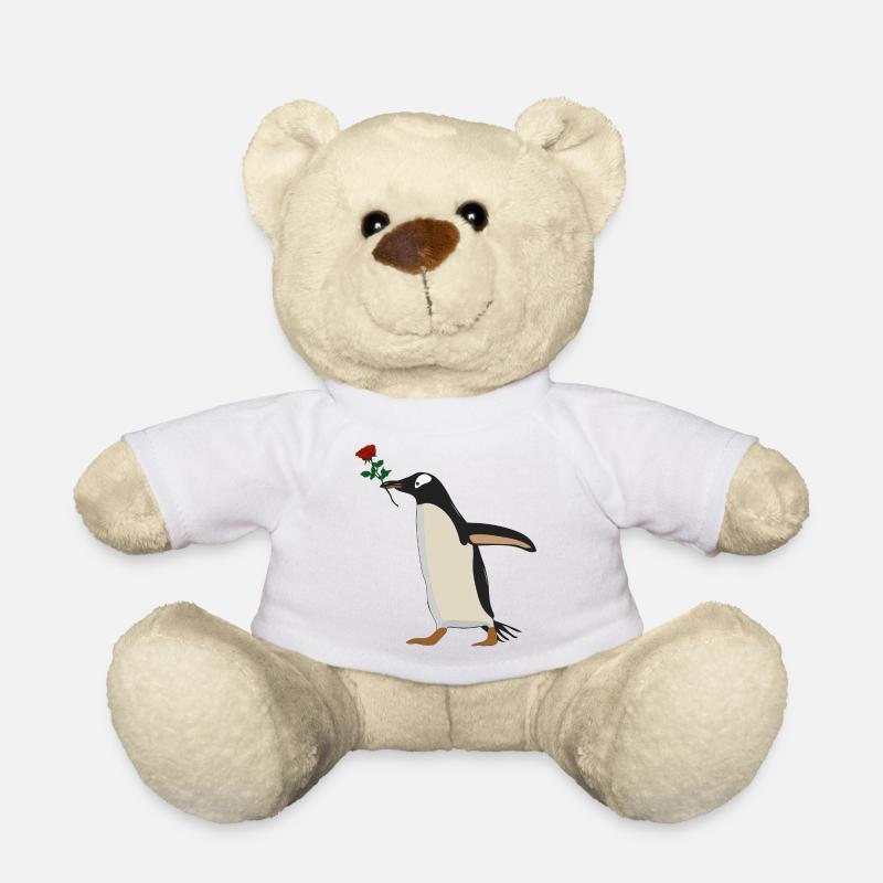 Pinguin 1 - Teddy - Weiß