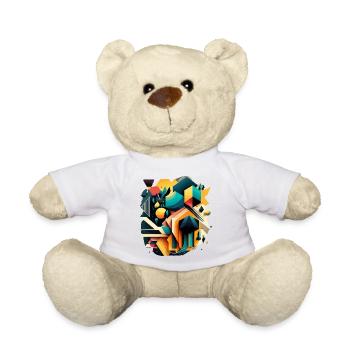 Abstrakte Geometrie - Teddy - Weiß - Vorne