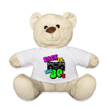 Fête des années 80 , Retour aux années 80 (25) - Nounours - blanc - Devant