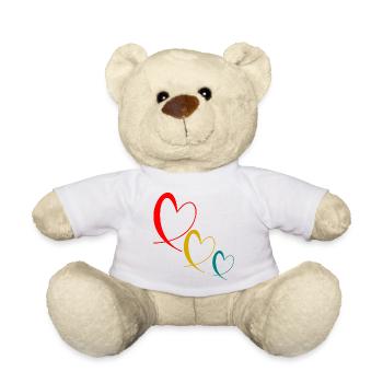 MAMA. MUTTERTAG. SCHÖNEN MUTTERTAG. ICH LIEBE DICH - Teddy - Weiß - Vorne