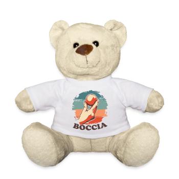 Boccia player Clothing with bocce balls Boccia - Teddy Bear - white - Front