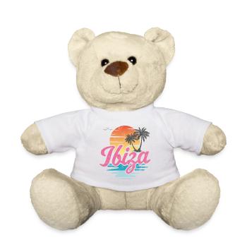 Ibiza Beach - Teddy Bear - white - Front