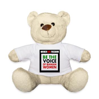 Women life freedom - Be the voice Of iranian women - Nounours - blanc - Devant