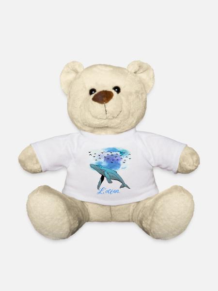 L océan - Nounours - blanc