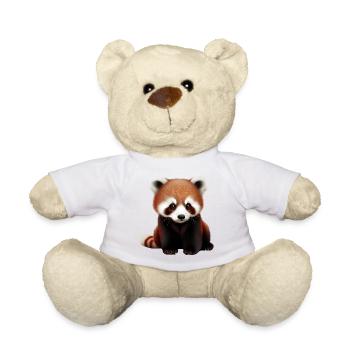 Niedlicher Roter Panda - Teddy - Weiß - Vorne
