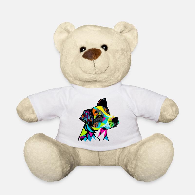 Bunter Hund - Teddy - Weiß