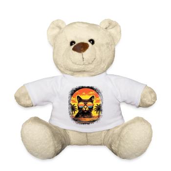 Anniversary bday avacato kitten awesome gift idea - Teddy Bear - white - Front