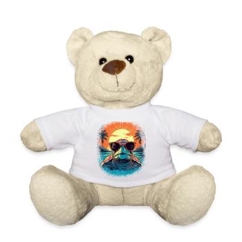 quote present idea gift fun birthday present idea - Teddy - Weiß - Vorne