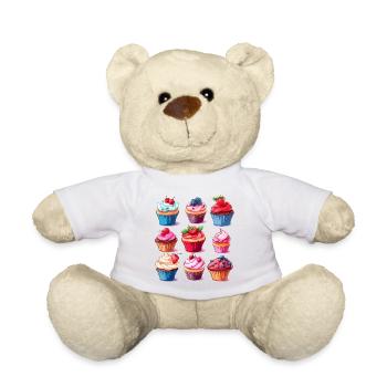 délicieux cupcakes - Nounours - blanc - Devant