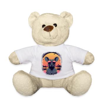 we will animated film don't worry all statement - Teddy Bear - white - Front