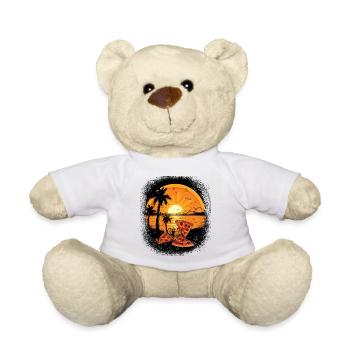 humor joke life chestburster tee - Teddy - Weiß - Vorne