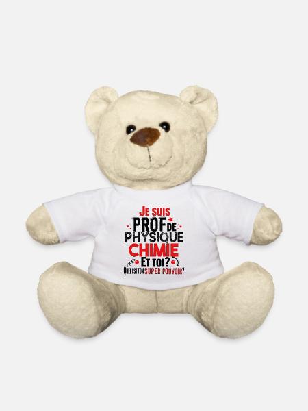 Prof Physique Chimie Professeur Collège Lycée - Nounours - blanc