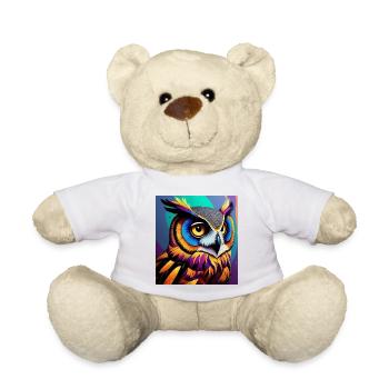 Owl - Teddy Bear - white - Front