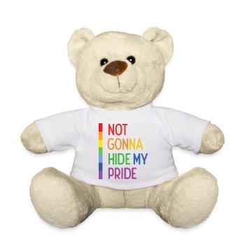 Pride Month LGBTQ - Ich werde meinen Stolz nicht verstecken - Teddy - Weiß - Vorne