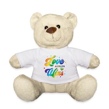Liebe siegt immer clr - Teddy - Weiß - Vorne