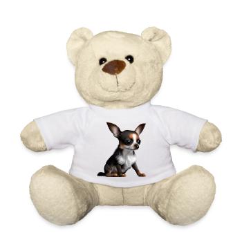 Chihuahua Chien Propriétaire de Chien Chihuahua Chippy - Nounours - blanc - Devant