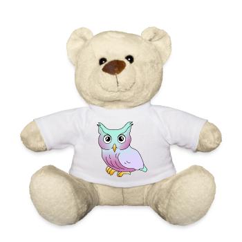 Eule - Teddy - Weiß - Vorne