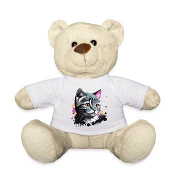 süsses Kätzchen, Katze - Teddy - Weiß - Vorne