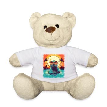 children eared seal happy kawaii animals - Teddy - Weiß - Vorne