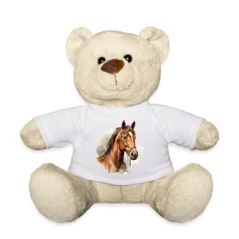 Cheval - Nounours - blanc - Devant