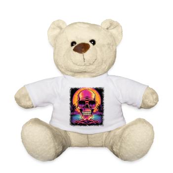skeleton skateboarding dabbing - Teddy - Weiß - Vorne