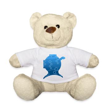 Tauchboden Taucher-Form - Teddy - Weiß - Vorne
