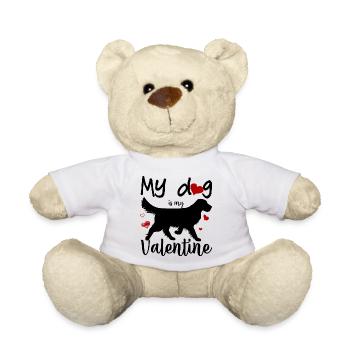 Purpurrotes Herz Skizzen - Teddy - Weiß - Vorne
