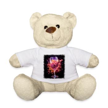 apparel statement funny sayings beer red wine - Teddy - Weiß - Vorne