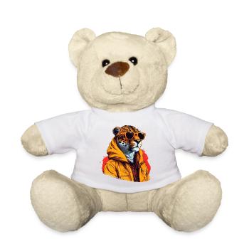 Streetstyle-Gepard | Geparden-Liebhaber - Teddy - Weiß - Vorne
