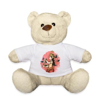 Cambodia Tradition Dance Khmer Apsara I Gift - Teddy Bear - white - Front