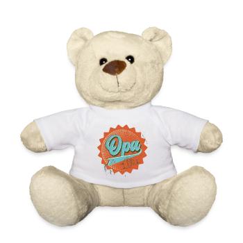 Grand-père rétro - Nounours - blanc - Devant
