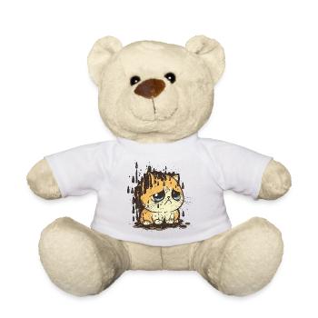 Rainy Day Blues - Teddy Bear - white - Front