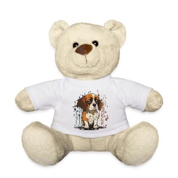 Rainy Day Pout - Teddy Bear - white - Front