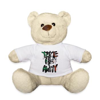 Italy Flag Homesickness Italian Flag Used Look - Teddy Bear - white - Front