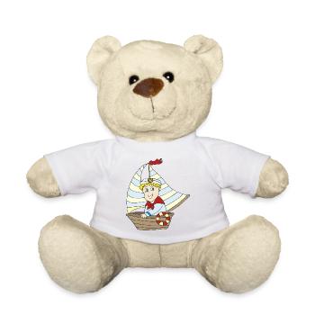 Petit capitaine - Nounours - blanc - Devant