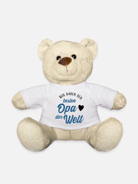 Wir haben den besten Opa der Welt - Teddy - Weiß