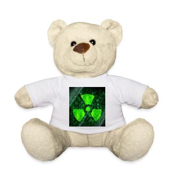 Cybersecurity Warning Icon - Teddy - Weiß - Vorne