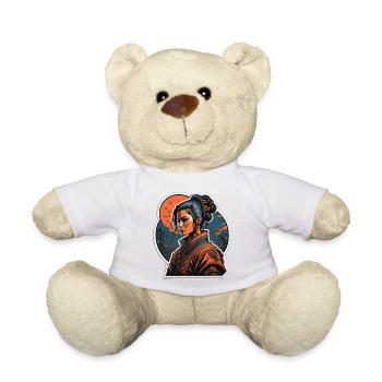 Frau mit Kimono - Teddy - Weiß - Vorne