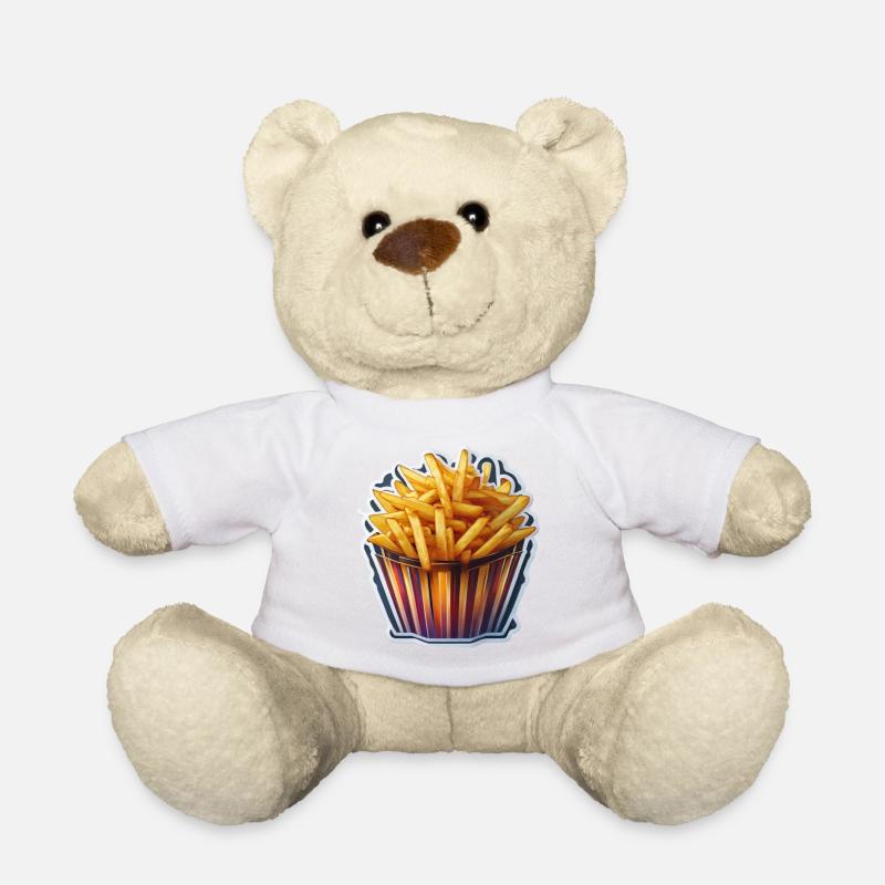 French fries - Teddy Bear - white